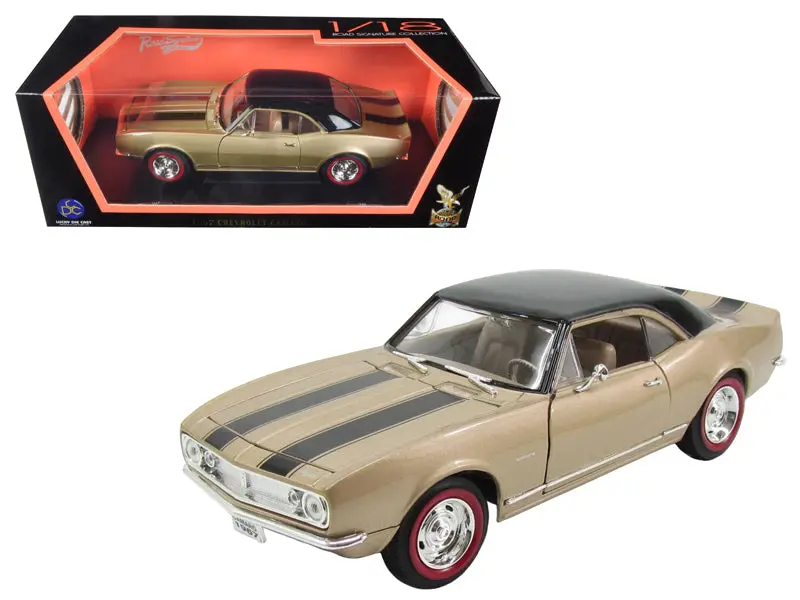 1967 Camaro Z/28 Gold With Black Stripes 1/18 Diecast 1