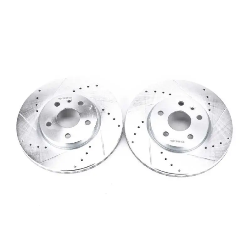 Powerstop 2010-2015 Chevrolet Camaro 5Th Gen Power Stop Front Evolution Drilled & Slotted Rotors Pair 1