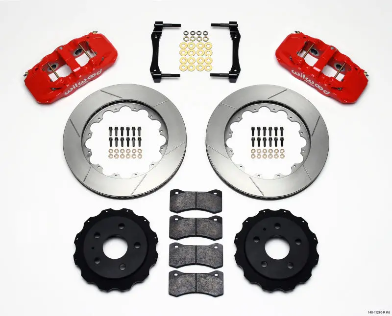 Wilwood 2010-2017 Chevrolet Camaro 5Th-6Th Gen 5Th- Aero4 Rear Kit 14.25In Red 1