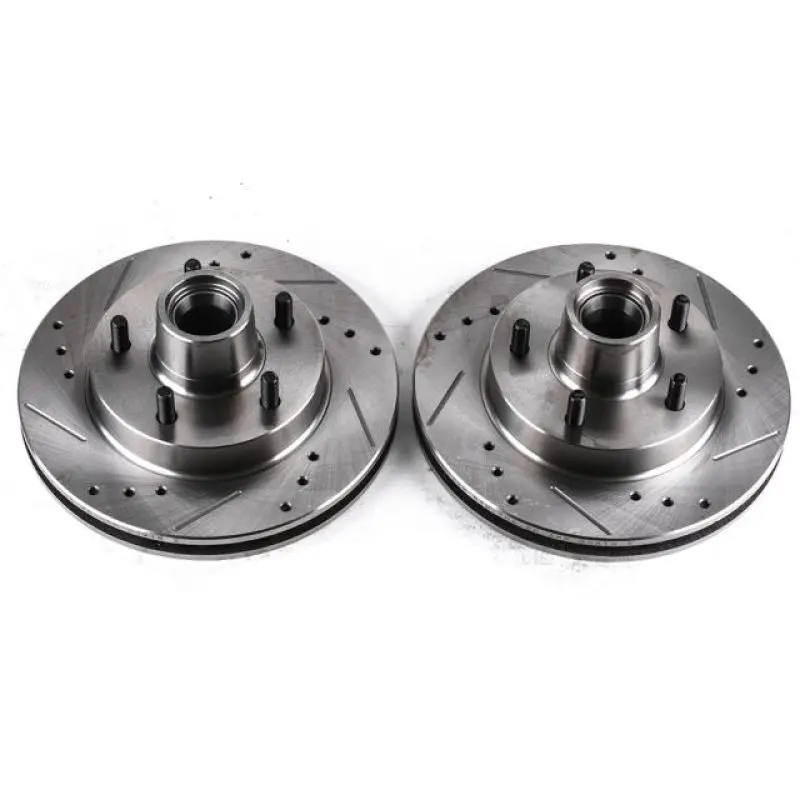 Powerstop 1982-1992 Chevrolet Camaro 3Rd Gen Power Stop Regal Front Evolution Drilled & Slotted Rotors Pair 1