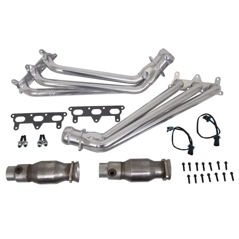 Bbk 2010-2011 Chevrolet Camaro 5Th Gen V6 Long Tube Exhaust Headers With Converters 1-5 8 Silver Ceramic 1