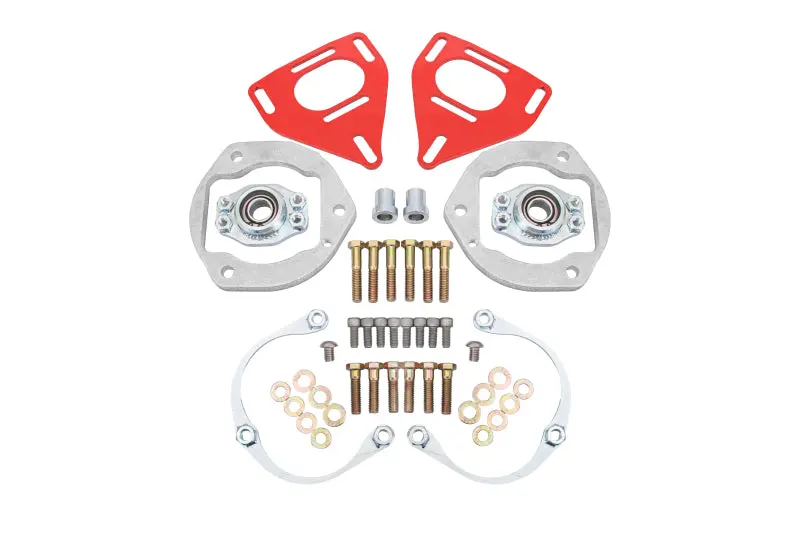 Bmr Suspension 2016-2021 Chevrolet 6Th Gen Camaro Bmr Caster Camber Plates Red 1