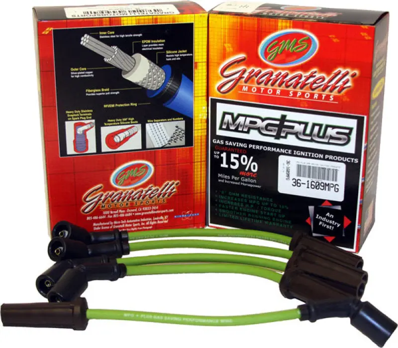 Granatelli Motor Sports 1982-1984 Chevrolet Camaro 3Rd Gen Granatelli 6Cyl 2.8L Mpg Plus Ignition Wires 1