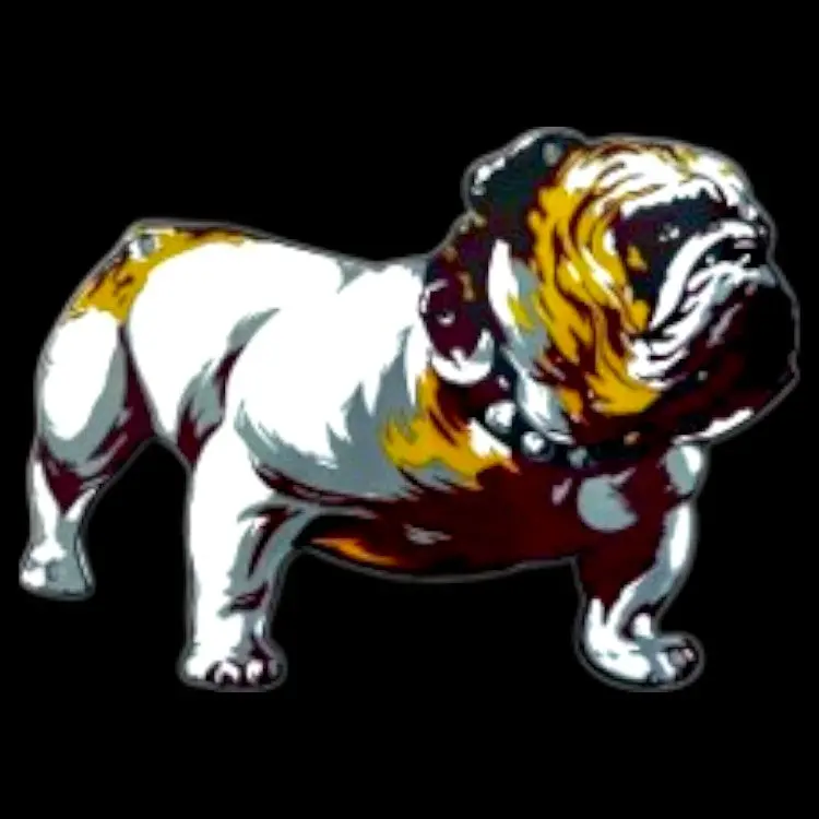 Mack Trucks Bulldog Die Cut Porcelain Vintage Metal Sign 1