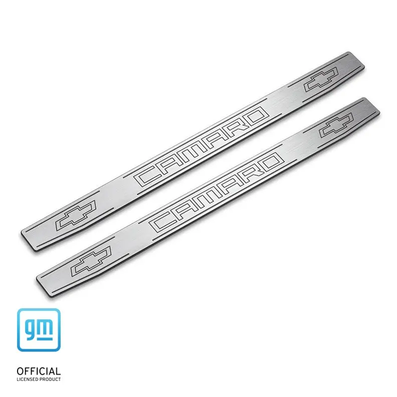5Th Gen Camaro Billet Aluminum Door Sills With Logo Option - 2010-2015 1