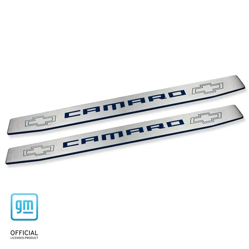 6Th Gen Camaro Billet Aluminum Door Sills With Logo Option - 2016+ 1