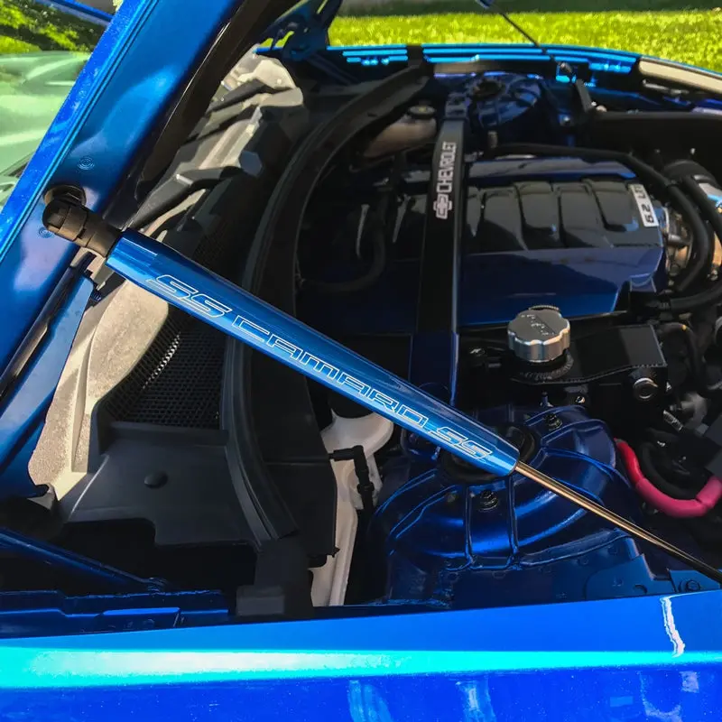 6Th Gen Camaro Hood Shock Cover With Logo Choice - 2016-2024 1