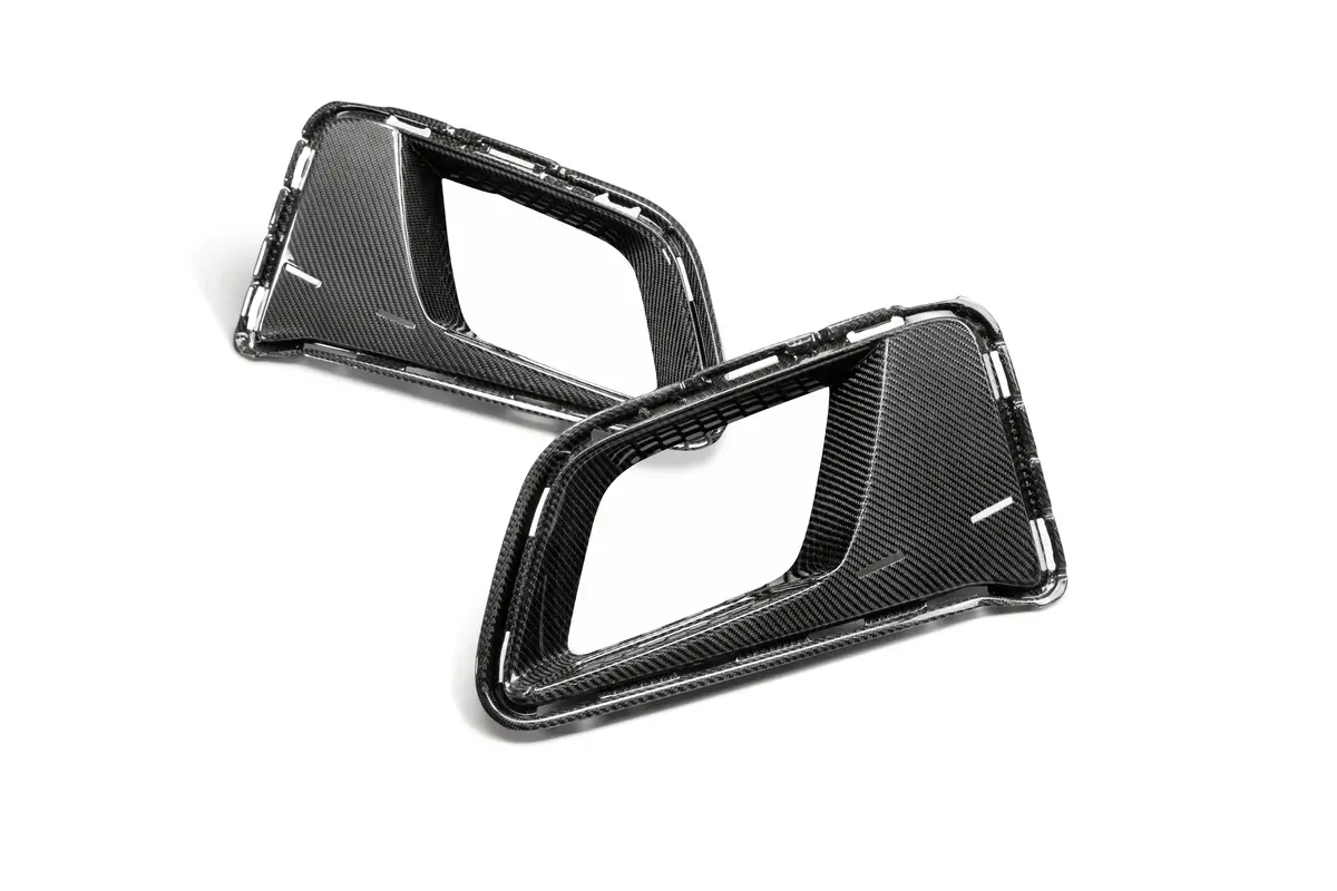 2017-2023 Camaro Zl1 1Le Carbon Fiber Front Bumper Air Duct Bezels (Pair) 1