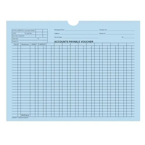 Colorful Accounts Payable Voucher Jackets – Large 12" × 9" Size, Durable 32# Kraft Paper – Invoice & Receipt Organizer, Payment Document Holders – Unwrapped Bulk Pack Of 500 For Office & Business Use 1