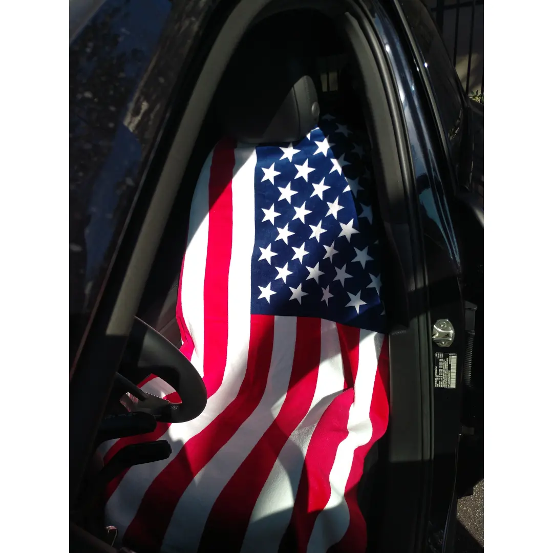 American Flag Towel2go Seat Cover 1