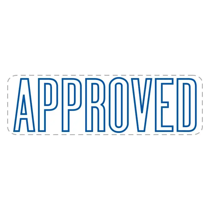Professional Grade Self-Inking Office Stamps (Approved) – 1-5/8" × 1/2" – High-Visibility Rubber Stamp For Document Management, Office Use, Workflow & Quality Control 4