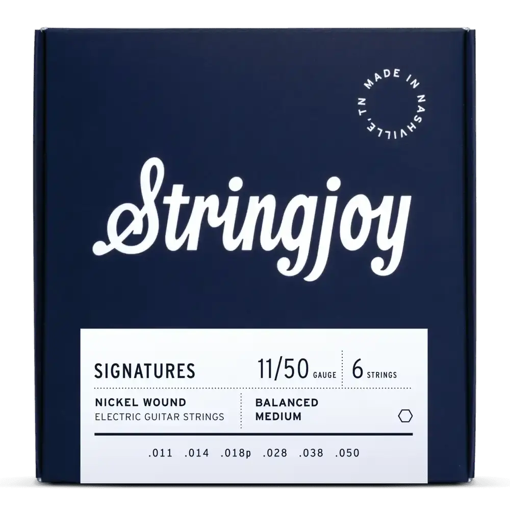 Stringjoy Signatures | Balanced Medium Gauge (11-50) Nickel Wound Electric Guitar Strings 1