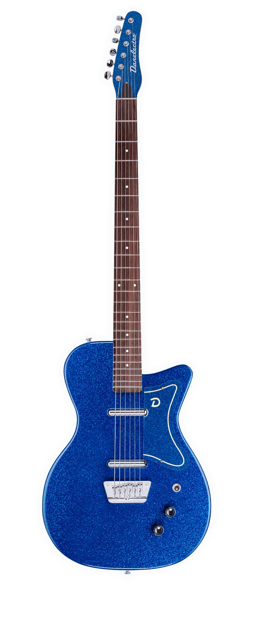 Danelectro D56 Baritone Electric Guitar Blue Metal Flake *Free Shipping In The Usa* 1