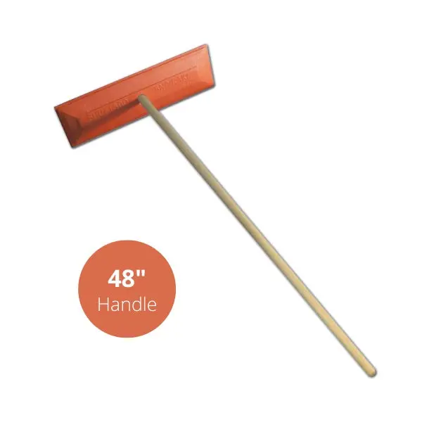 Shuttsco Snow Rake With 48" Wooden Handle - 18" Vinyl-Coated Non-Abrasive Head - Freeze-Resistant Snow Removal Tool - Sno-Rake For Car Dealerships &Amp; Private Vehicle-Owners - Made In Usa 1