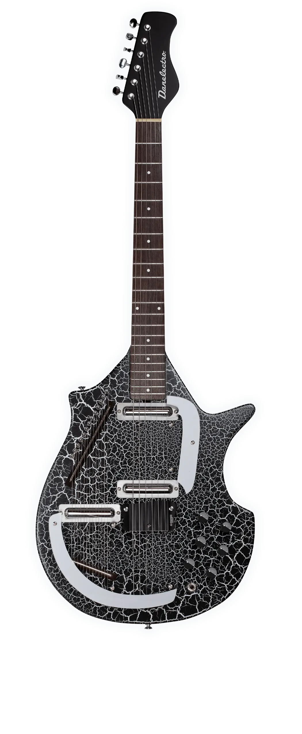 Danelectro Coral Sitar Black Crackle *Free Shipping In The Usa* 1