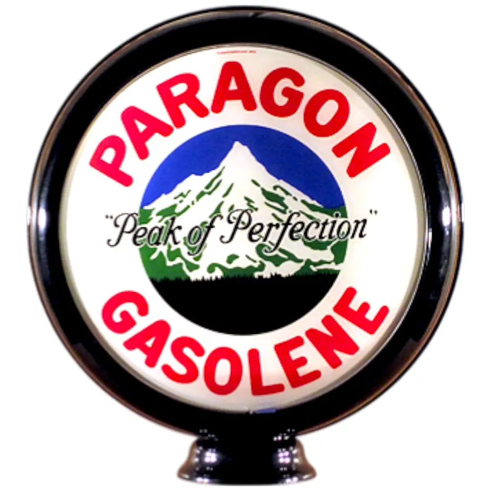 Paragon Gasolene Lighted Globe Gas Pump Topper 1