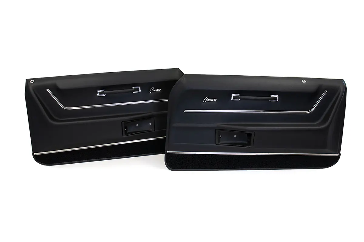First Generation 1968-1969 Chevrolet Camaro Deluxe Door Panels W/Trim - Ca 1