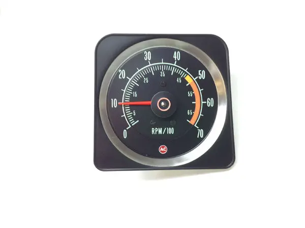1969-1969 Chevrolet Camaro In-Dash Tach 7000/5000 Redline - Ss350 - Ca 1