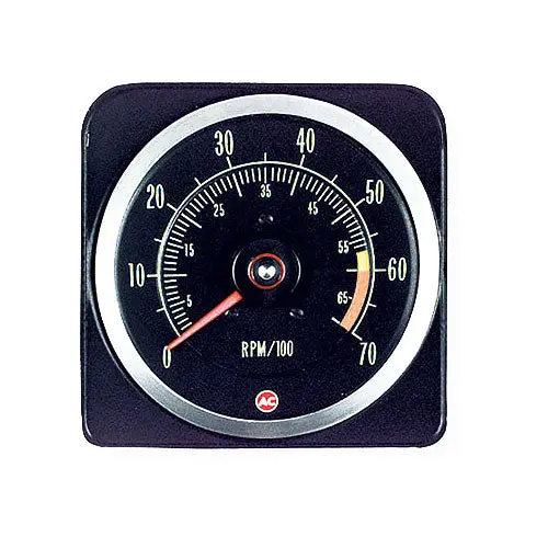 1969-1969 Chevrolet Camaro In-Dash Tach 7000/6000 Redline - Ca 1