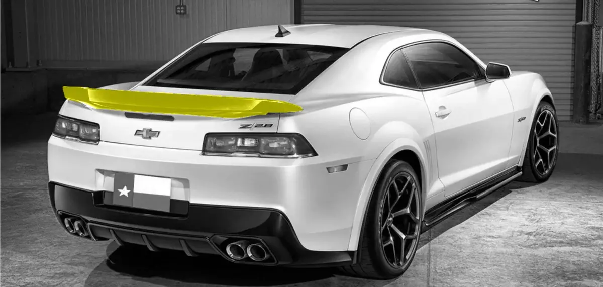 2014-2015 Chevrolet Camaro Oem Color Matched Factory Flush Spoiler - Ca 1