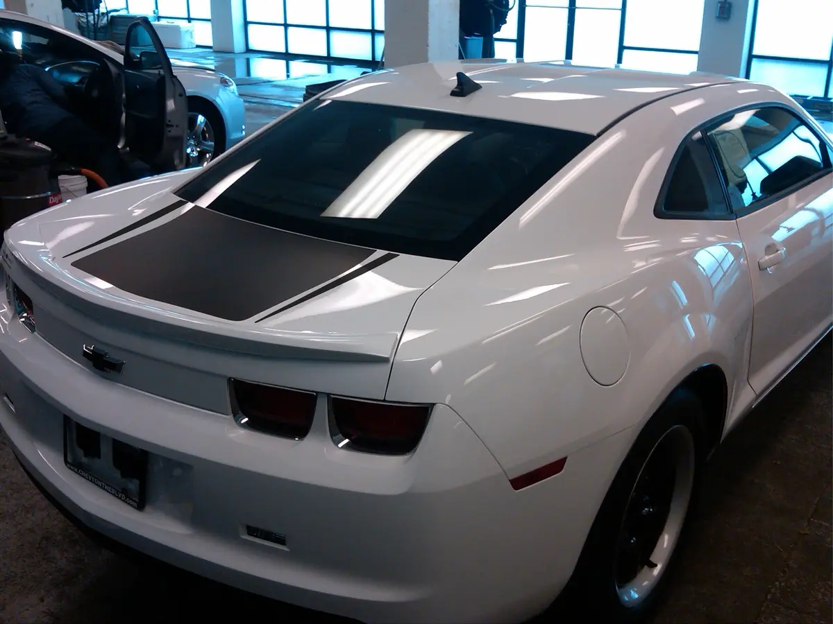 Trunk Cover And Spear Decals For 2010-2012 Chevrolet Camaro 1