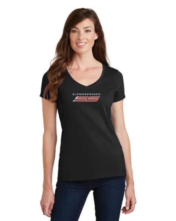 Camaro 2010 Ss Ladies V-Neck T-Shirt 3