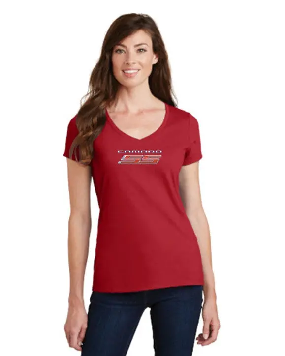 Camaro 2010 Ss Ladies V-Neck T-Shirt 4