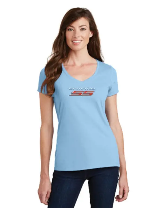 Camaro 2010 Ss Ladies V-Neck T-Shirt 12