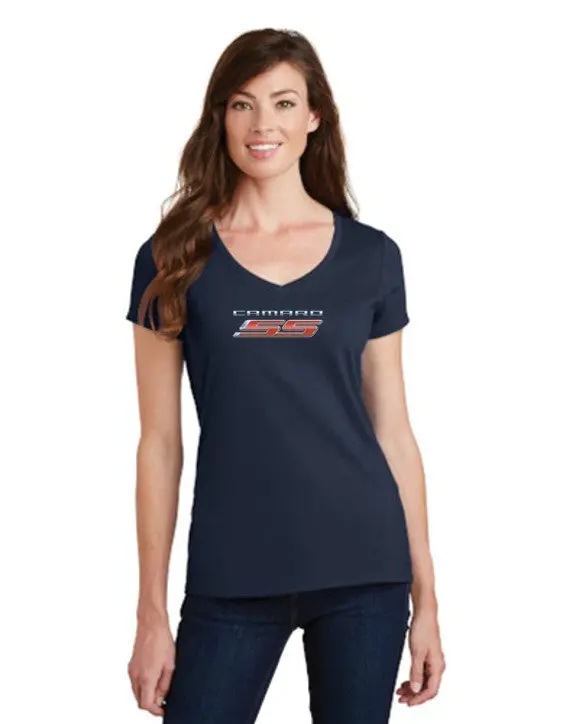 Camaro 2010 Ss Ladies V-Neck T-Shirt 7