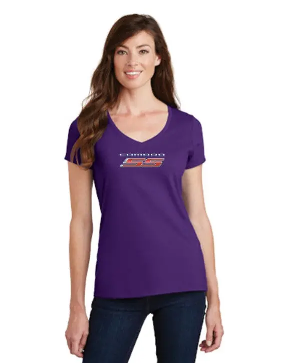 Camaro 2010 Ss Ladies V-Neck T-Shirt 12