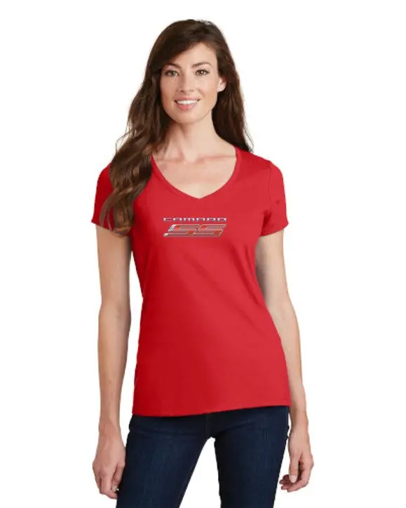 Camaro 2010 Ss Ladies V-Neck T-Shirt 10