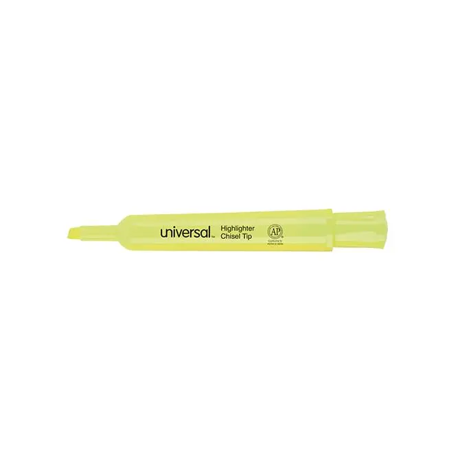 Premium Chisel Tip Highlighters For Office, School, And Home - Dual Line Broad & Narrow Highlighting - Comfortable Wide Grip Barrel - Fast-Drying, Fade-Resistant, Smudge-Proof Ink 15