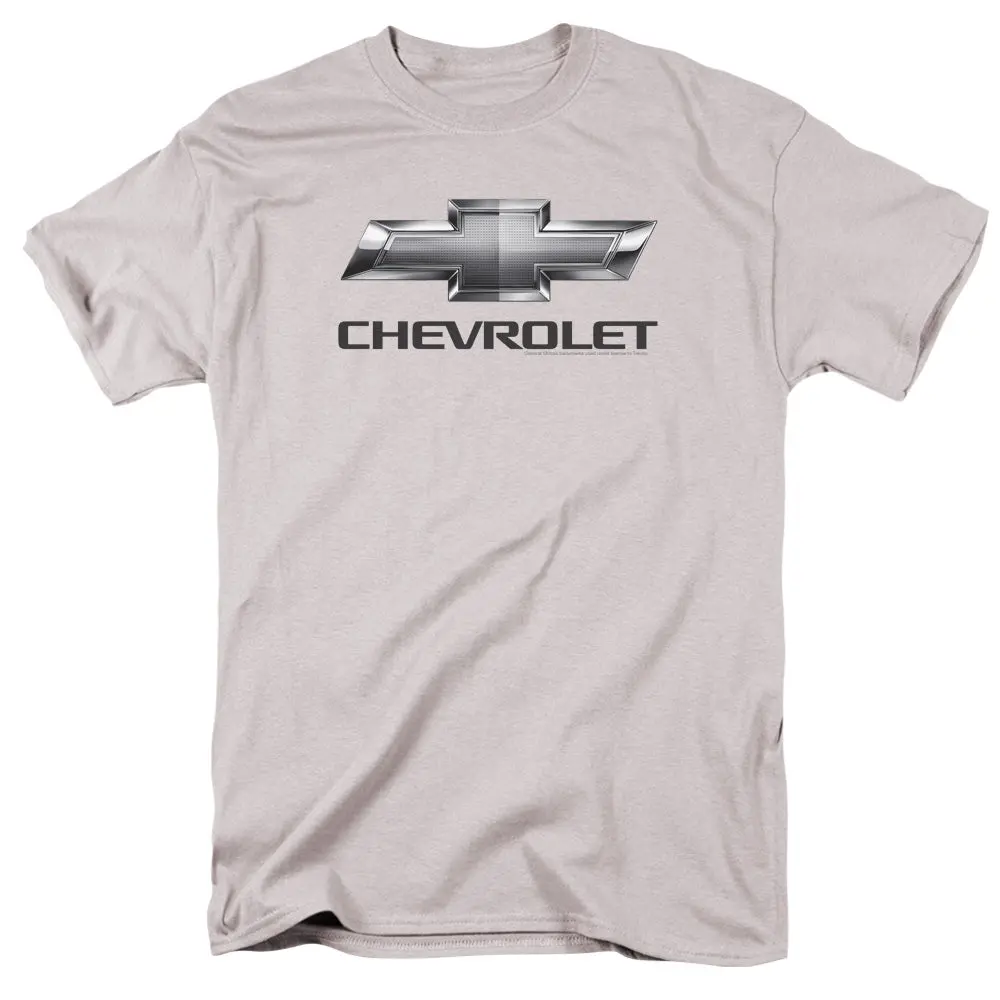 Chevy Bowtie-Adult Regular Fit Short Sleeve-Silver 1
