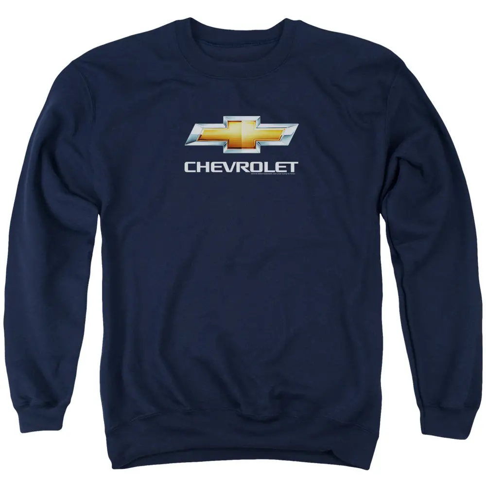 Chevy Bowtie Stacked-Adult Crewneck Sweatshirt 1