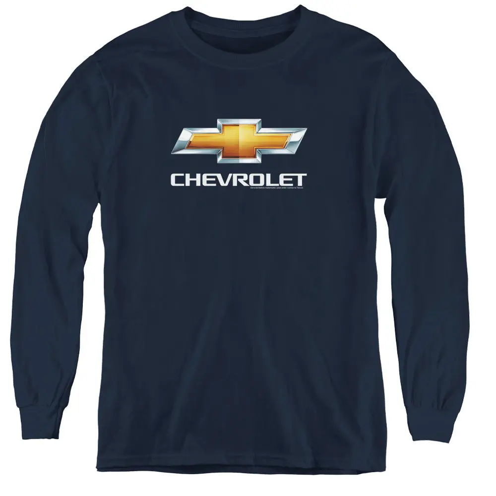 Chevy Bowtie Stacked-Long Sleeve Youth 1