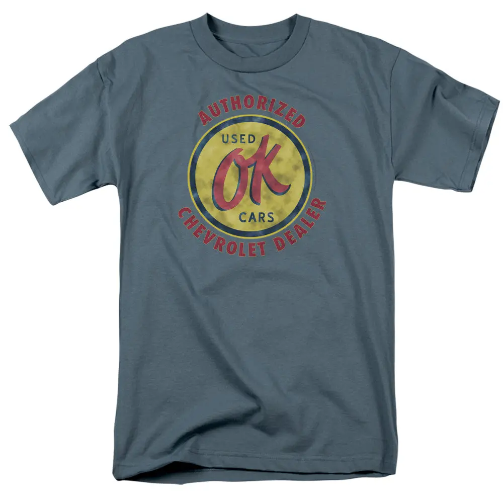 Chevy Ok Used Cars-Adult Regular Fit Short Sleeve-Slate 1