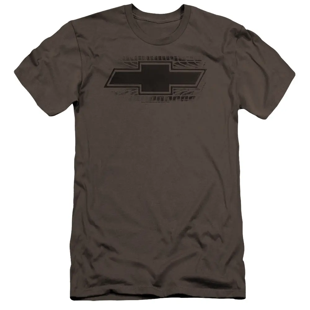 Chevrolet Bowtie Burnout-Premium Canvas Adult Slim Fit 30/1-Charcoal 1