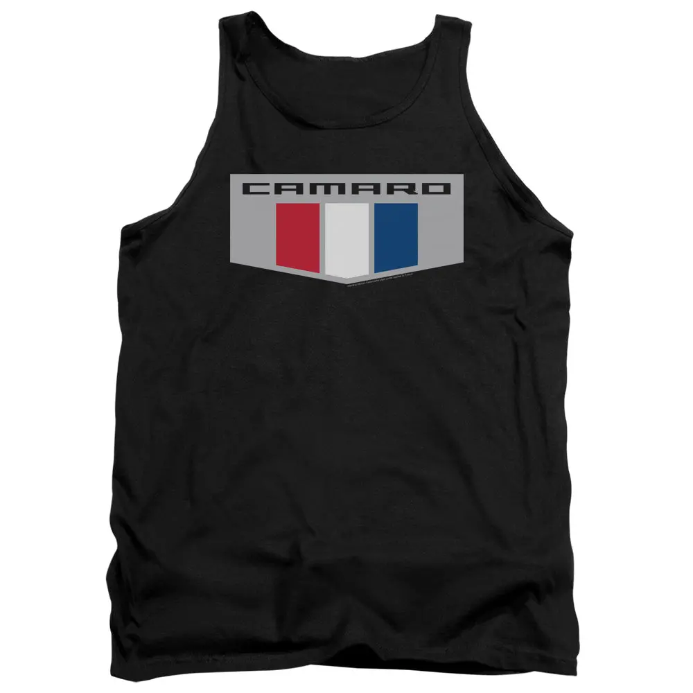 Chevrolet Camaro Emblem-Adult Tank Top-Black 1