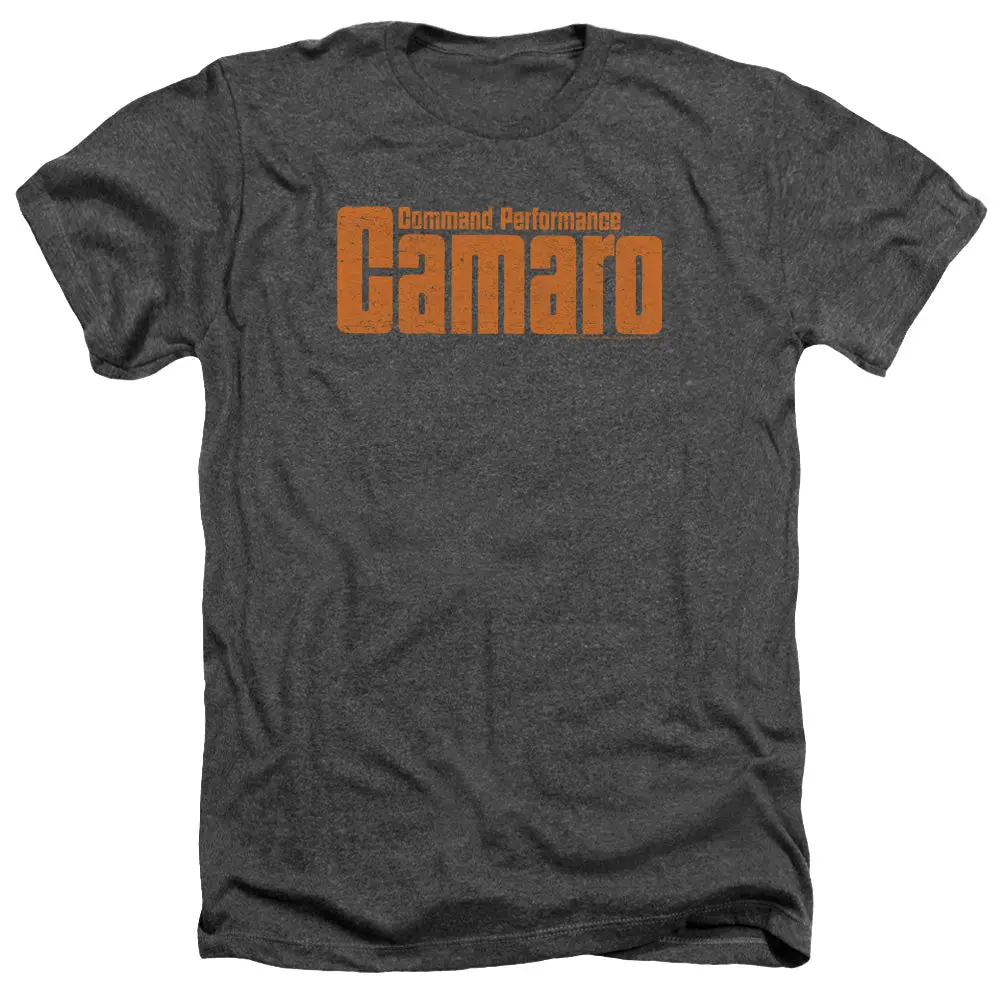 Chevrolet Camaro Command Performance-Adult Regular Fit Heather Short Sleeve-Charcoal 1