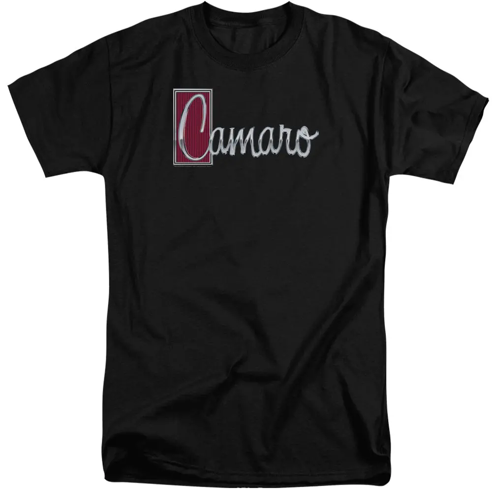 Chevrolet Camaro Script-Adult Tall Fit Short Sleeve-Black 1