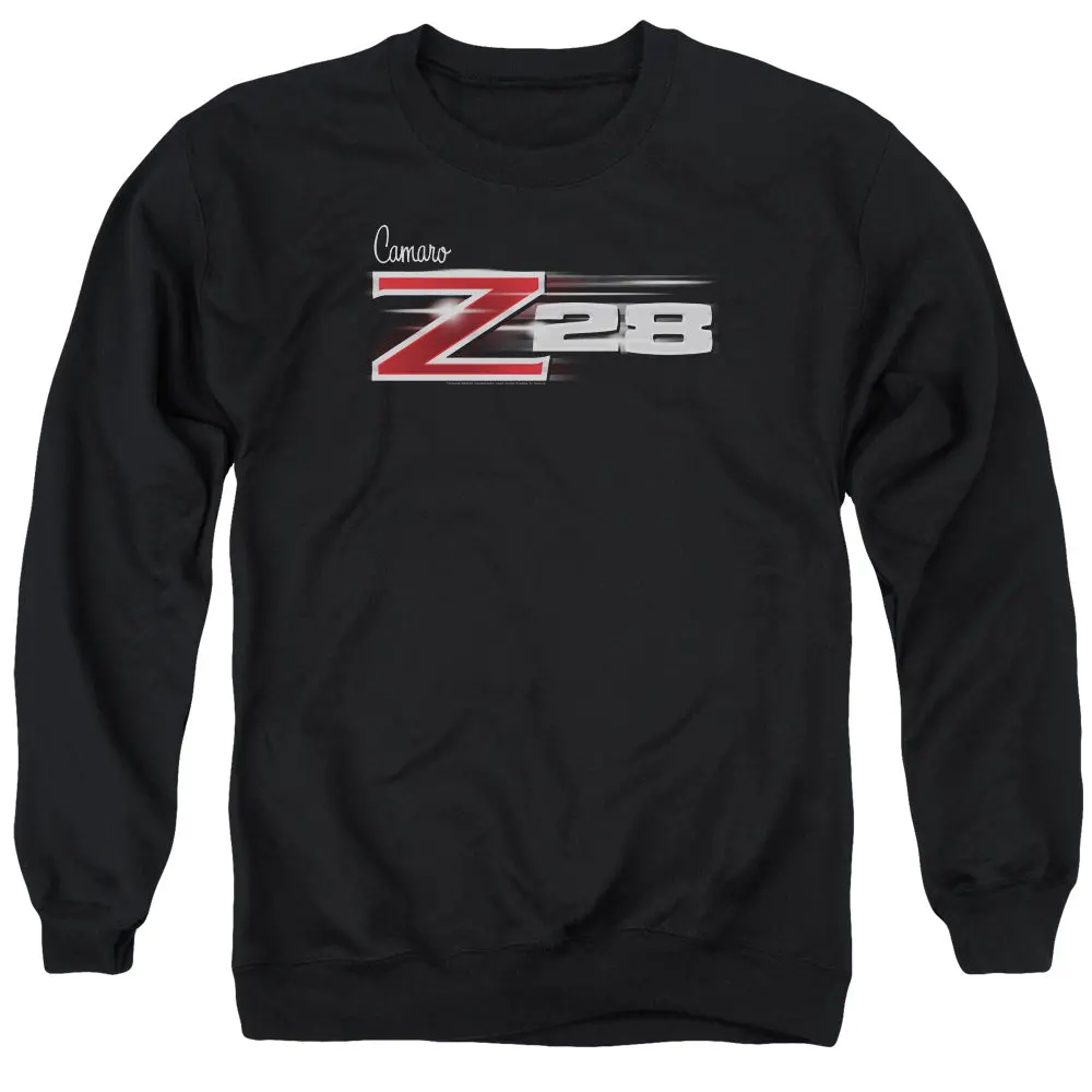 Chevrolet Camaro Z28 Logo-Adult Crewneck Sweatshirt-Black 1