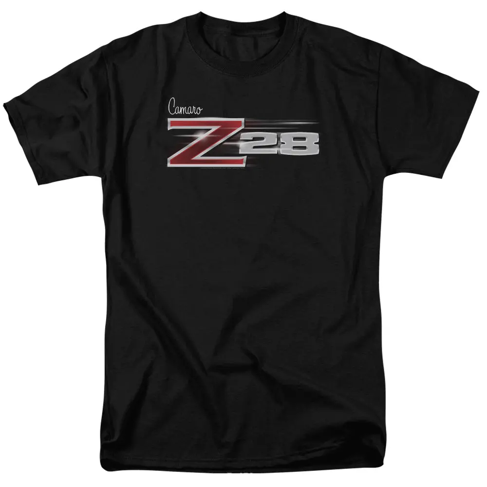 Chevrolet Camaro Z28 Logo-Adult Regular Fit Short Sleeve-Black 1
