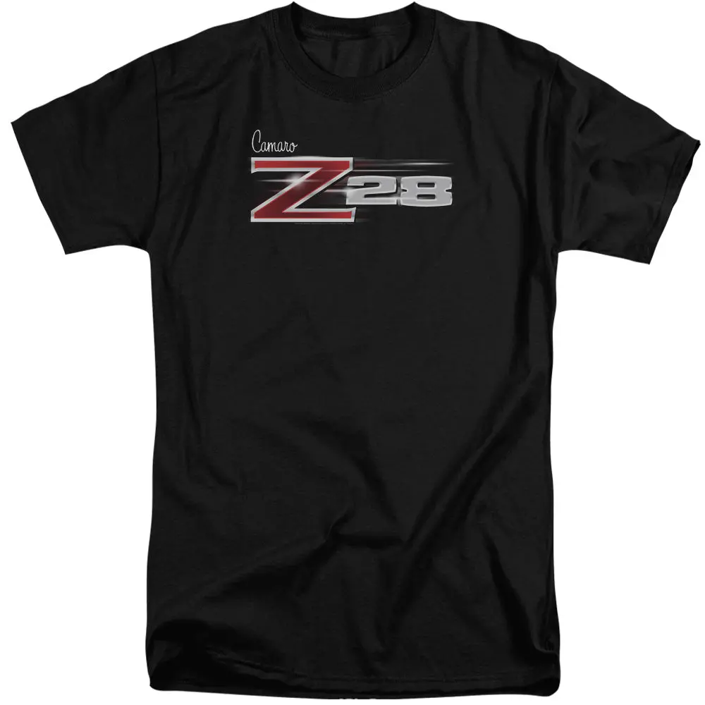 Chevrolet Camaro Z28 Logo-Adult Tall Fit Short Sleeve-Black 1