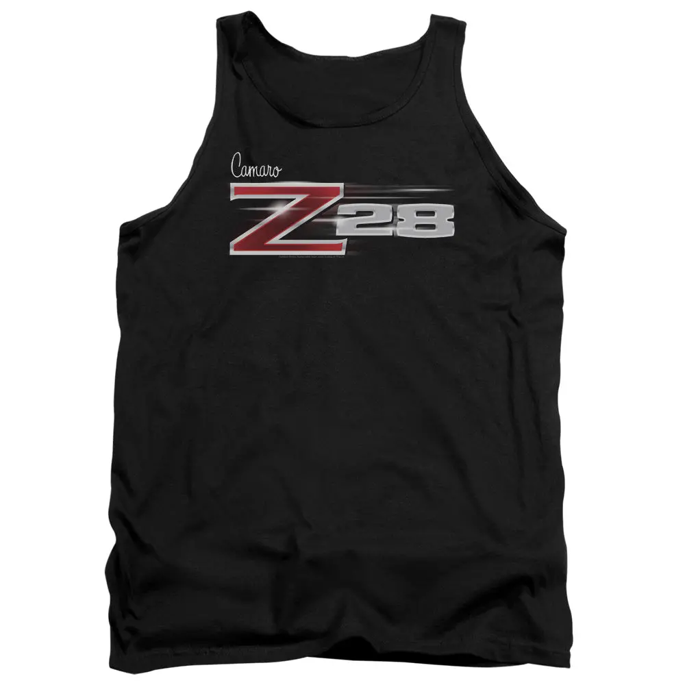 Chevrolet Camaro Z28 Logo-Adult Tank Top-Black 1