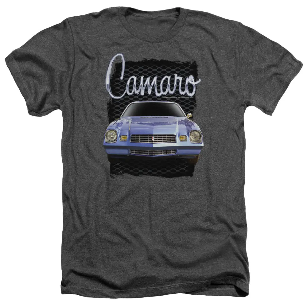 Chevrolet Camaro-Adult Regular Fit Heather Short Sleeve-Charcoal 1