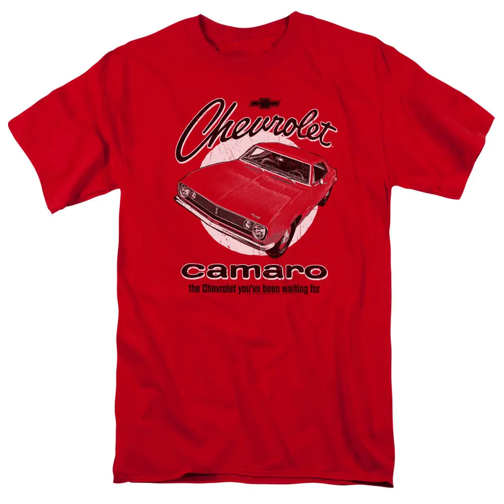 Chevrolet Retro Camaro-Adult Regular Fit Short Sleeve-Red 1