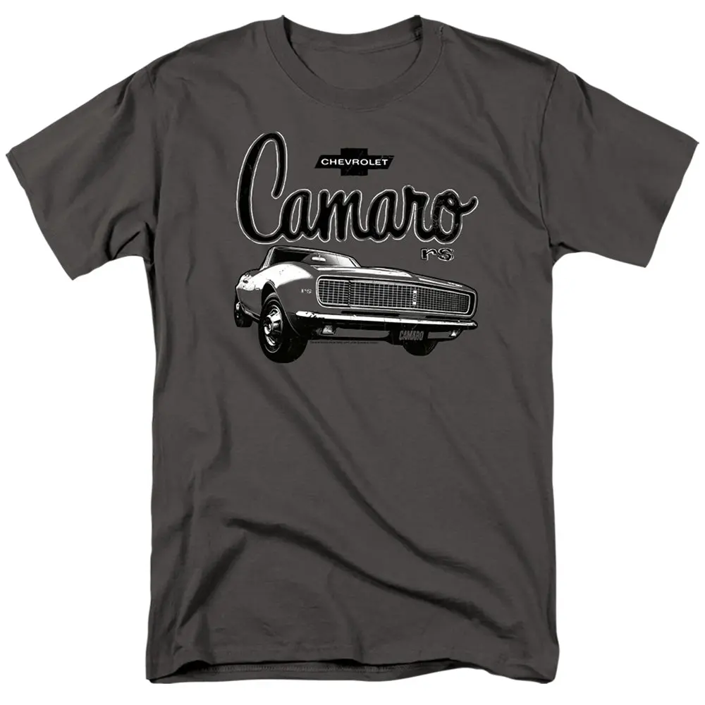 Chevrolet Camaro Script Car-Adult Regular Fit Short Sleeve-Charcoal 1