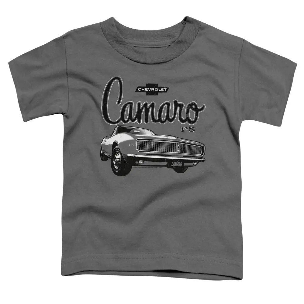 Chevrolet Camaro Script Car-Toddler Short Sleeve-Charcoal 1