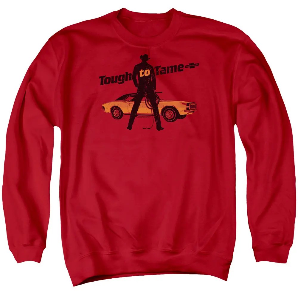 Chevrolet Tough To Tame - Adult Crewneck Sweatshirt - Red 1