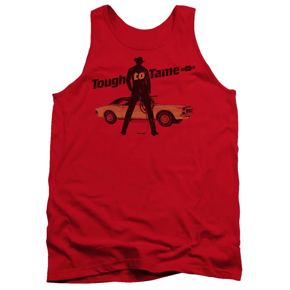 Chevrolet Tough To Tame - Adult Tank Top - Red 1
